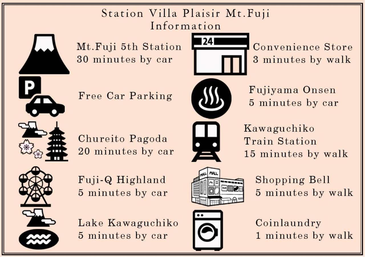 Station Villa Plaisir Mt. Fuji Fudzsikavagucsiko Kültér fotó